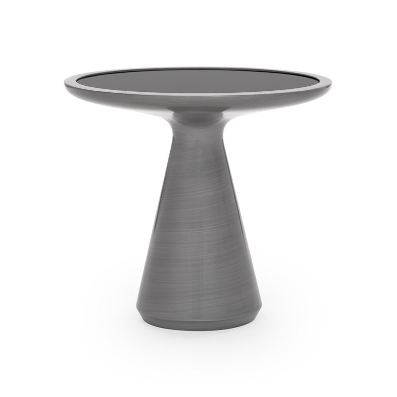 Addie Pull-Up Table, Pewter
