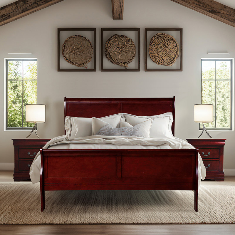 Gulara Bed, King, Cherry