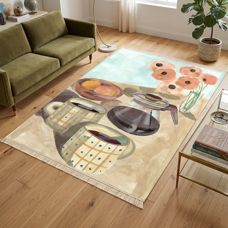 Tapis 7 pi x 10 pi Morning Coffee Still Life