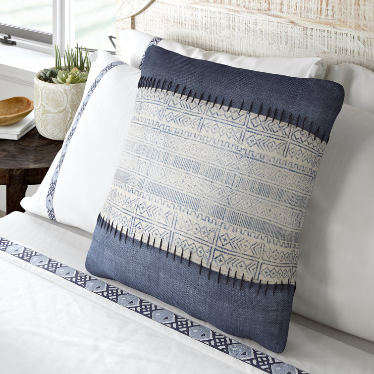 Friedman Geometric Cotton Reversible Throw Pillow