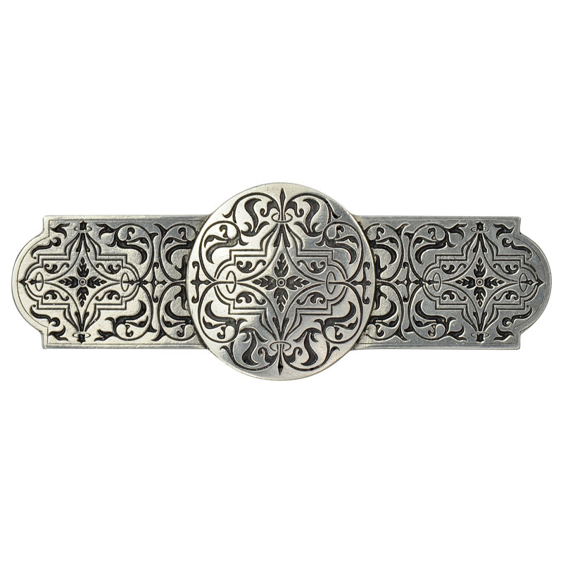 Olde World Bar / Handle Pull, Brilliant Pewter