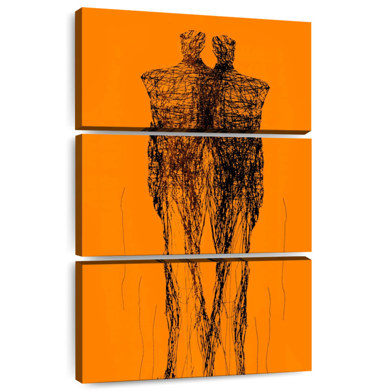 Figurine graphique contemporaine Leisha, H 38 po x l 24 po
