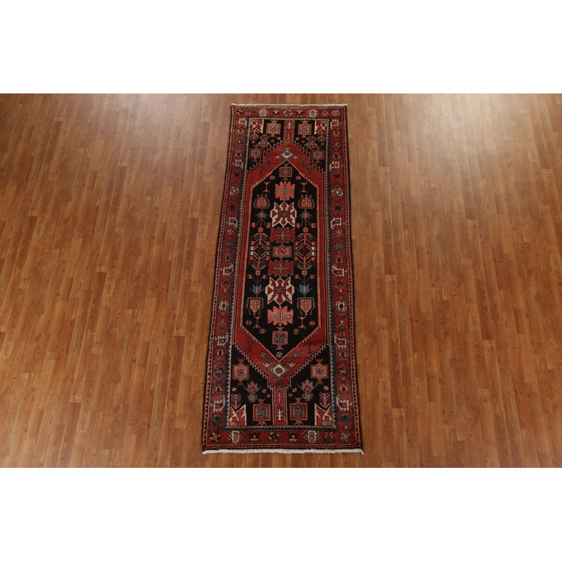 Tribal Geometric  Traditional Runner Rug 4x10