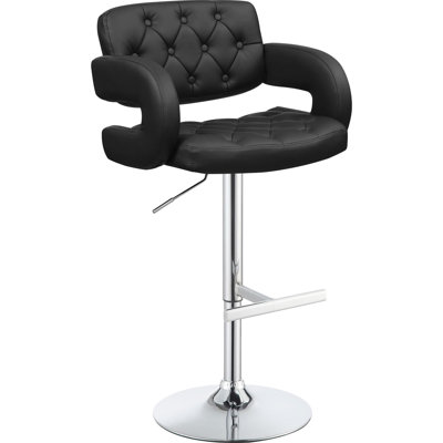 Tabouret de bar noir avec base pour la salle à manger moderne et fabrication en contreplaqué