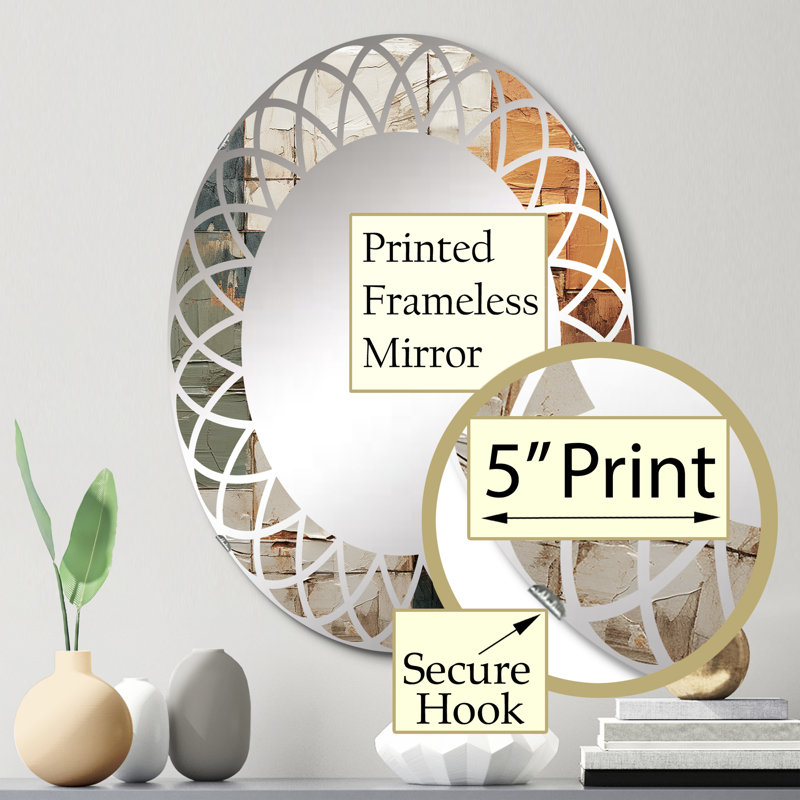 Haouli Oval Mirror, 30" x 20"