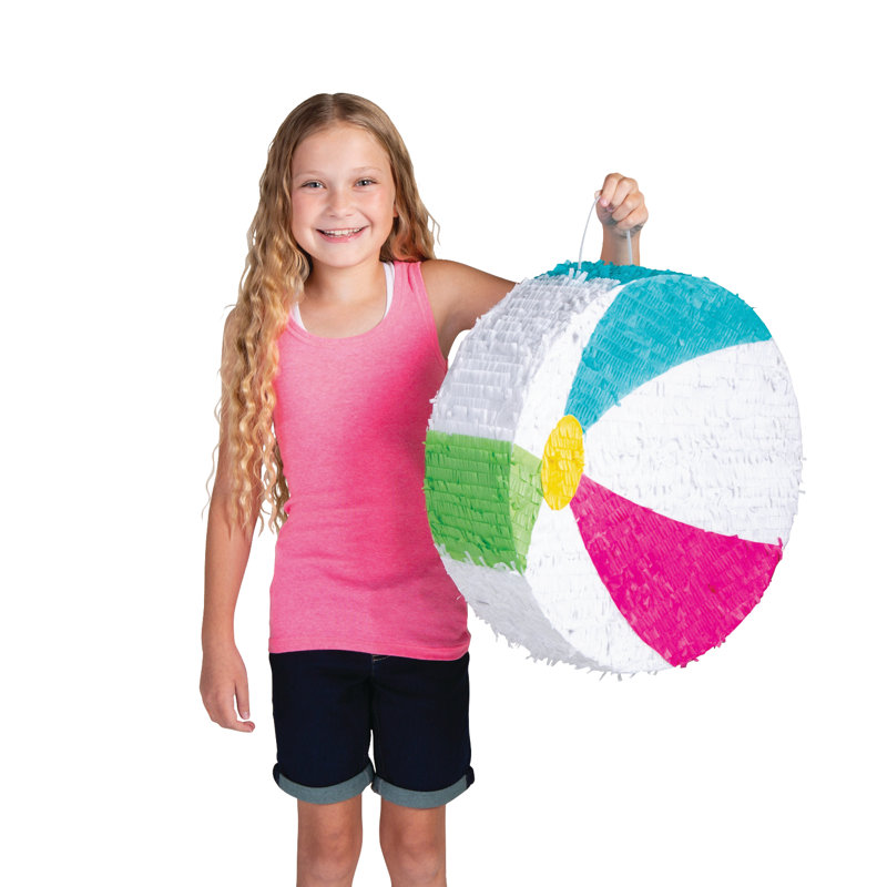 Pool Pinata The Party Aisle™ Pinzon Pool Party Beach Ball Pinata | Wayfair