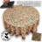 Block Print Floral Cotton Round Tablecloth-53450810
