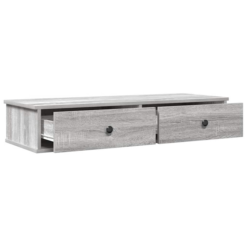 112-9 Wall Mounted Shelf, Grey/Sonoma