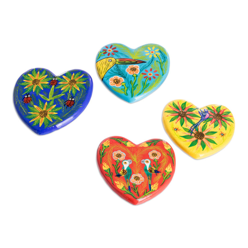 Aimants en céramique Brittnea Hearts