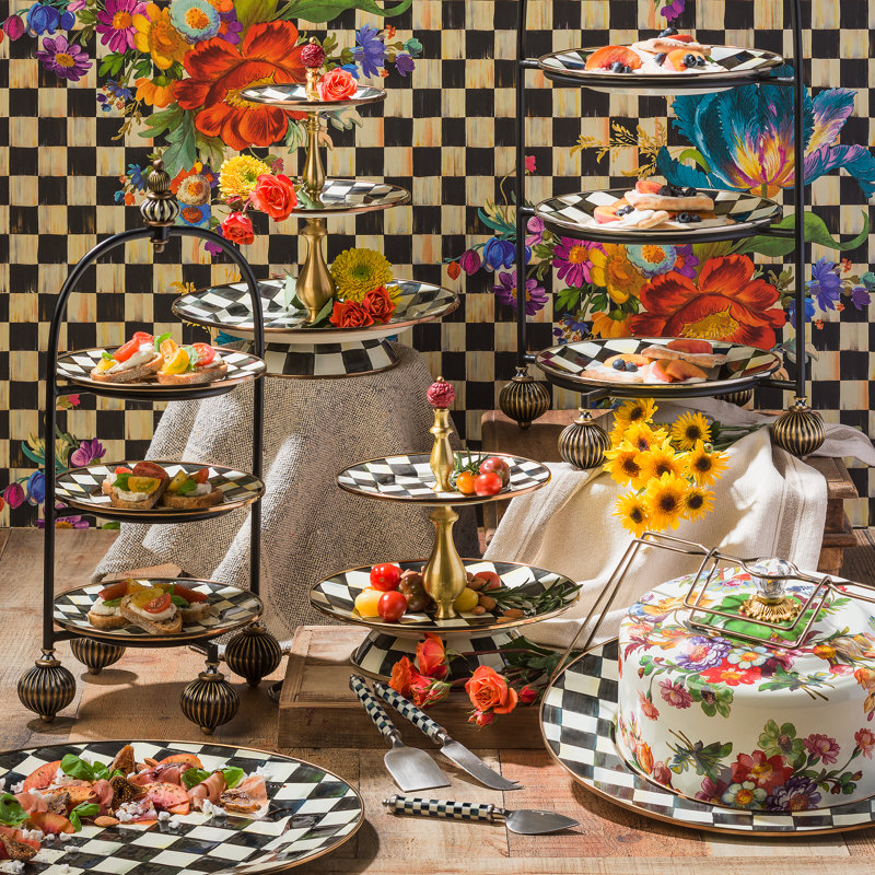Courtly Check Serving Platter