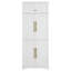 Armoire de cuisine de style campagnard de 78,2 po de hauteur avec 8 tablettes de porte, armoire de rangement avec 4 tablettes réglables, tiroir caché-162805531