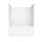 60" W x 30" D x 60" H Shower and Tub Surround Kit, 4-Piece Waterproof Acrylic Solid Surface Shower Walls, Tile Replacement No-Grout Installation Over Existing Tile or Drywall, White-121334745