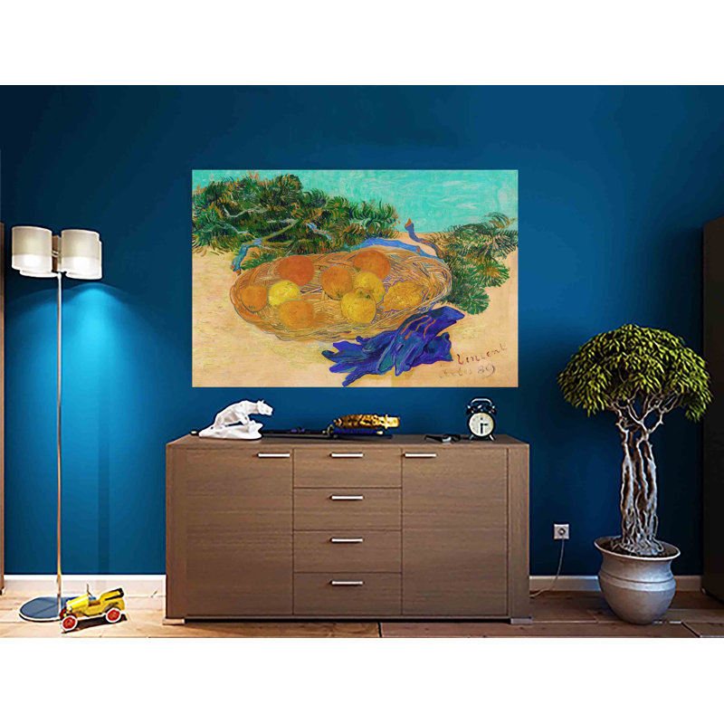 Still Life With Oranges, Lemons And Blue Glove by Vincent Van Gogh - Wrapped Canvas Painting, 30cm H x 40cm W x 18cm D