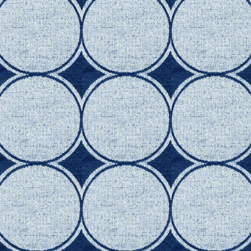 Abbeyshea Highlight Woven Jacquard Fabric By The Yard, Indigo