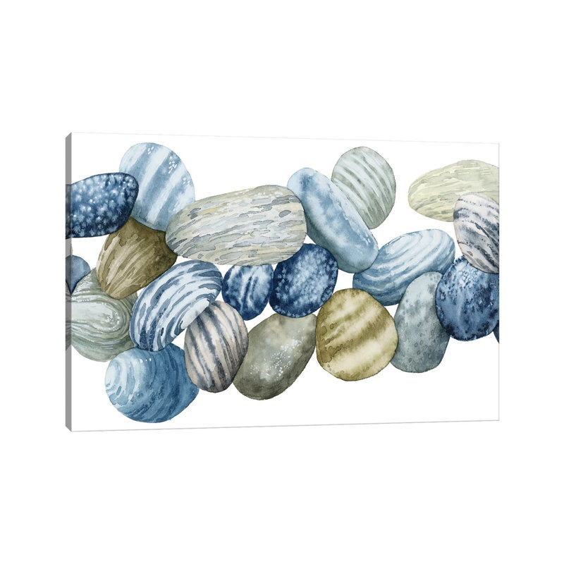 Found Pebbles III by Grace Popp - Wrapped Canvas Painting, 20.32 cm H x 30.48 cm W
