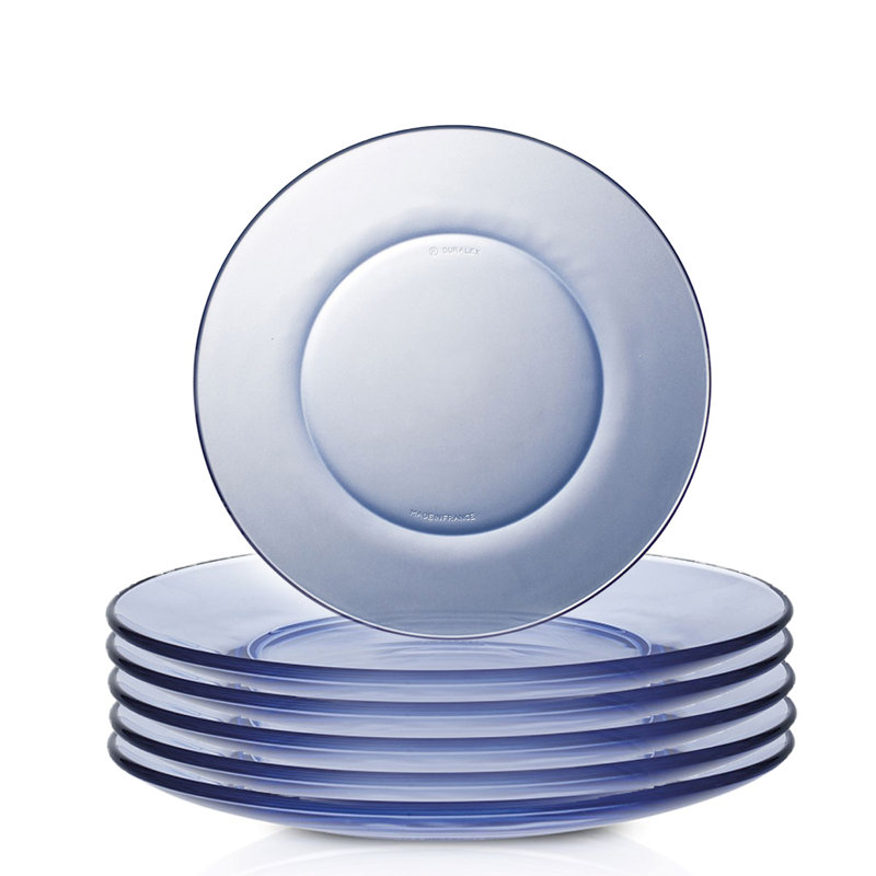 Assiette plate 9 po Duralex Lys, Bleu