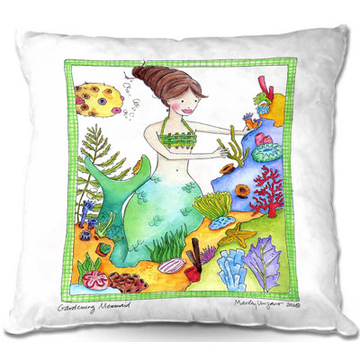  Housse et insert de coussin carré Couch Gardening Mermaid