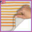 Tapis de bain horizontal à lignes orange-698531360