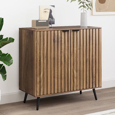 Solid Wood Rectangle Accent Cabinet