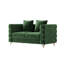 Causeuse en velours 58 po avec pattes dorées 58 po Modern -1115391694