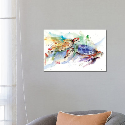 «Sea Turtles» par Dean Crouser - reproduction d'art