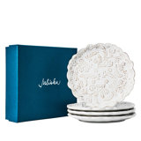 Berry & Thread Thistle Cocktail Plate Set - Whitewash