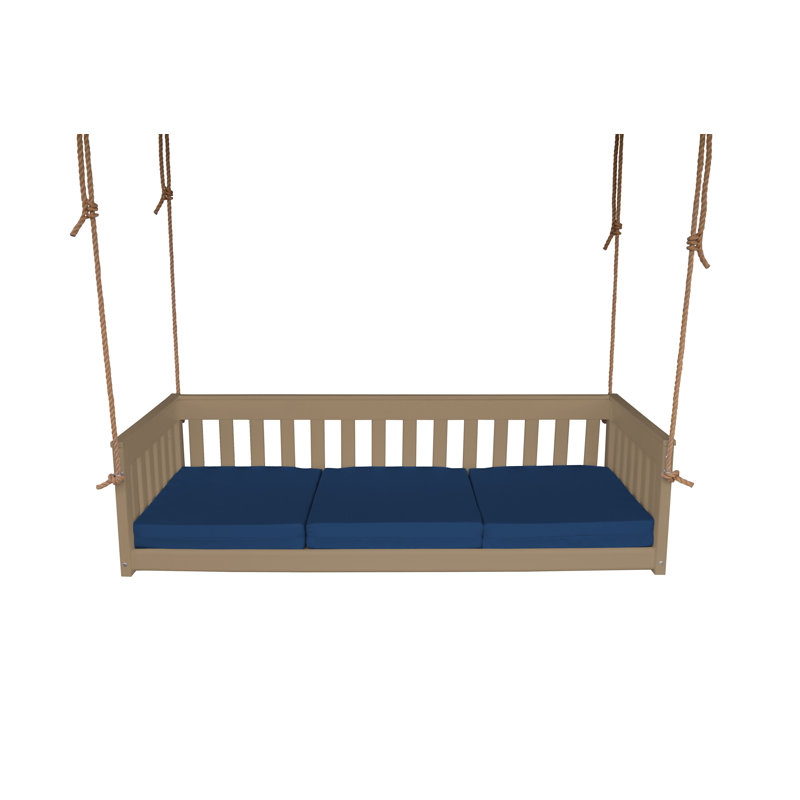 Siège de balançoire Dextra, Bleu marine, Bois patiné