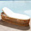 Chaise longue de plage inclinable pour l'extérieur
