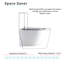 Casta Diva 0.8 Gallons GPF Elongated Wall Mounted Wall Hung Toilets (Seat Included)