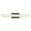 Garland 24-in Black dimmable LED Wall Sconce-2021256818