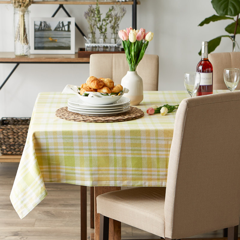 NAPPE PLAID LEMON BLISS 60X104, L 120 po x l 60 po
