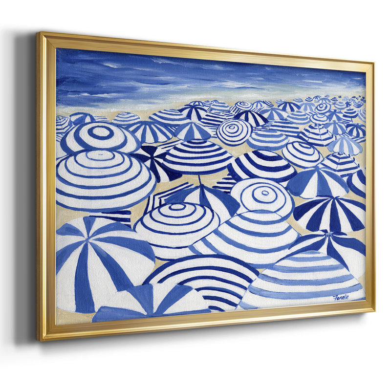 «Candy Bowl Prussian Blue», reproduction sur toile encadrée, H 18 po x l 26 po x P 1,5 po, Or