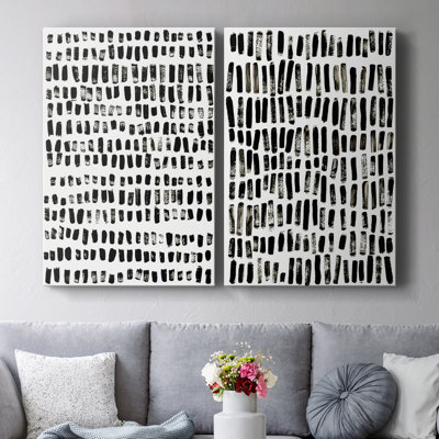 Ink March I-Premium Gallery Wrapped Canvas -Ready to Hang