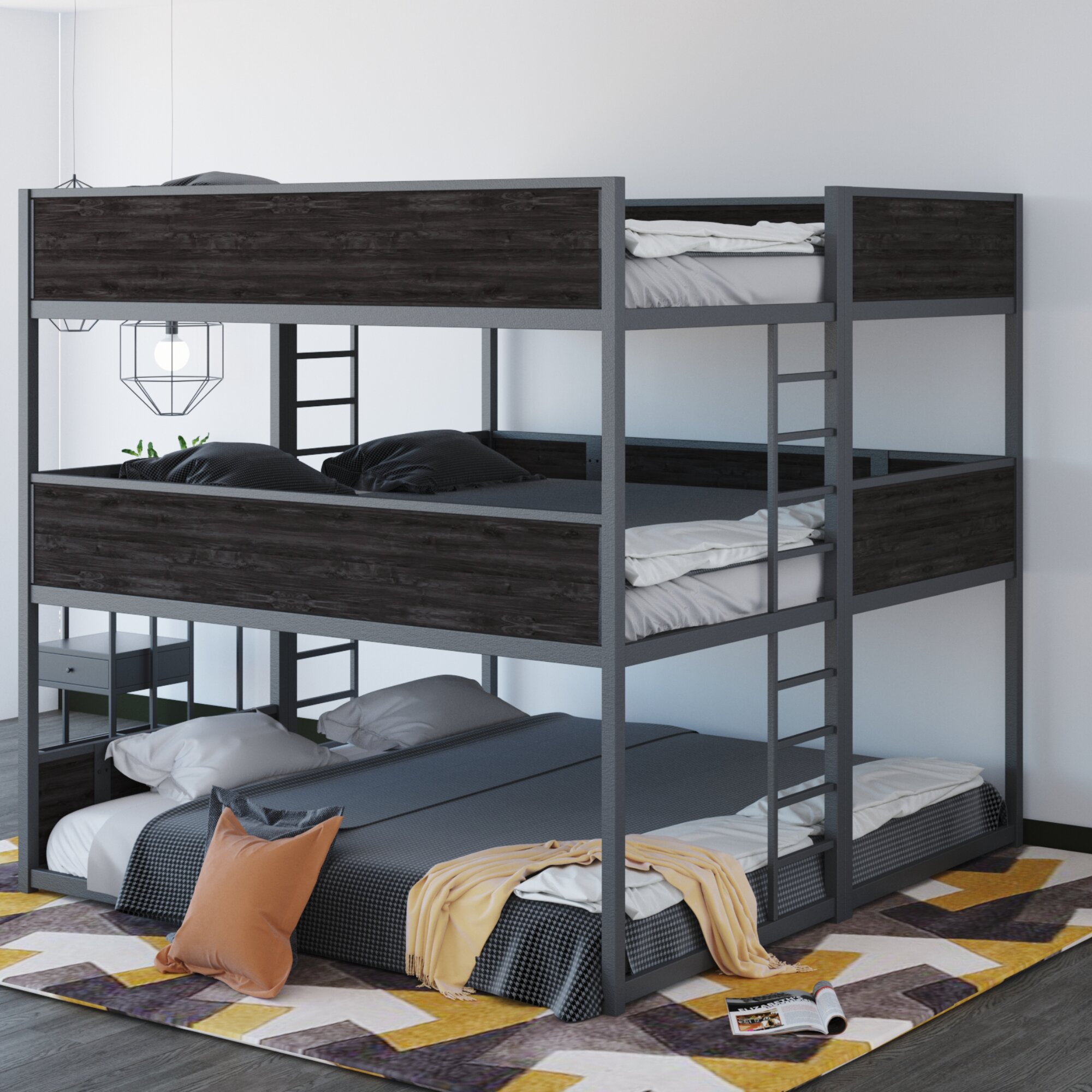 Neelyville queen store triple bed