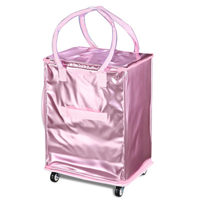 Byootique 16" Rolling Tote Bag Grocery Bag on Wheels Shopping Trolley BubbleRush