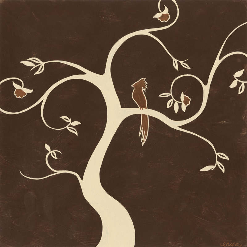 Willow Fresco II by June Erica Vess - Wrapped Canvas Painting, 30cm H x 30cm W
