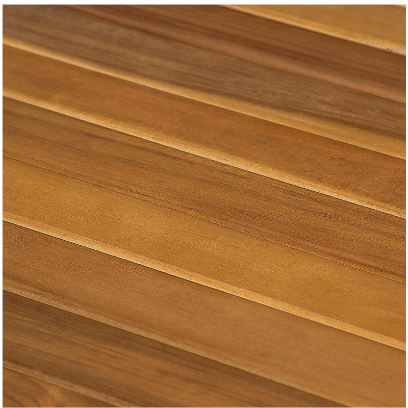 Table de salle à manger d'extérieur avec structure en bois d'acacia, teck