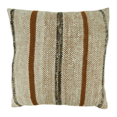 Gillespie Collection Striped Cotton Reversible Throw Pillow