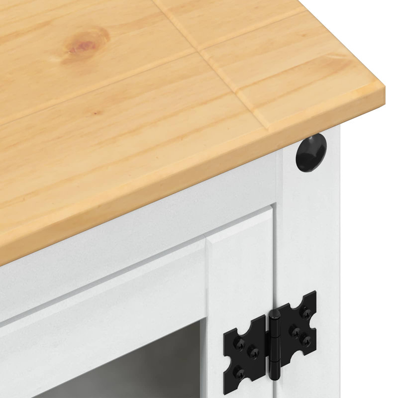 Solid Wood Rectangle Accent Cabinet