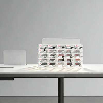 25-slot Cell Phone Storage Box