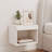 vidaXL Bedside Cabinet with LED Lights Storage Side Table Floating Nightstand