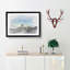 New York Skyline with the Twin Towers in Abstract - Picture Frame Graphic Art Print-55724945-55724949