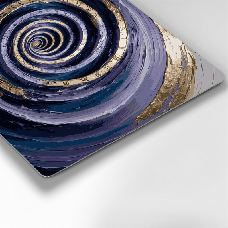 Art mural gris Sci Fi Time spiral vortex