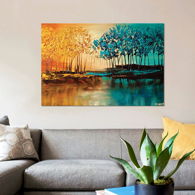 «Swiger Eden», reproduction sur toile, H 18 po x l 26 po x P 1,5 po, Pas de tapis, Toile tendue