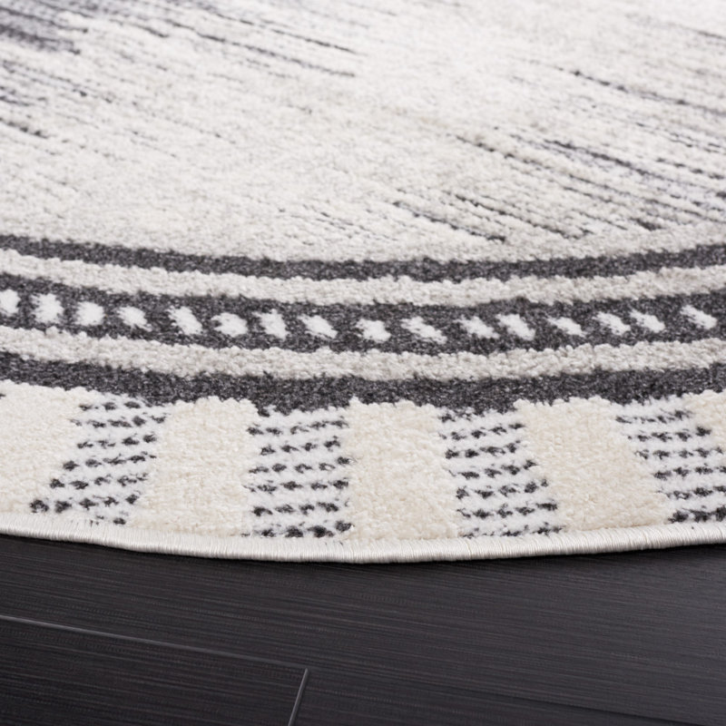Deadrick Performance Abstract Rug, Round 6'7"