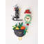  Horloge murale 11 po H - chat multicolore