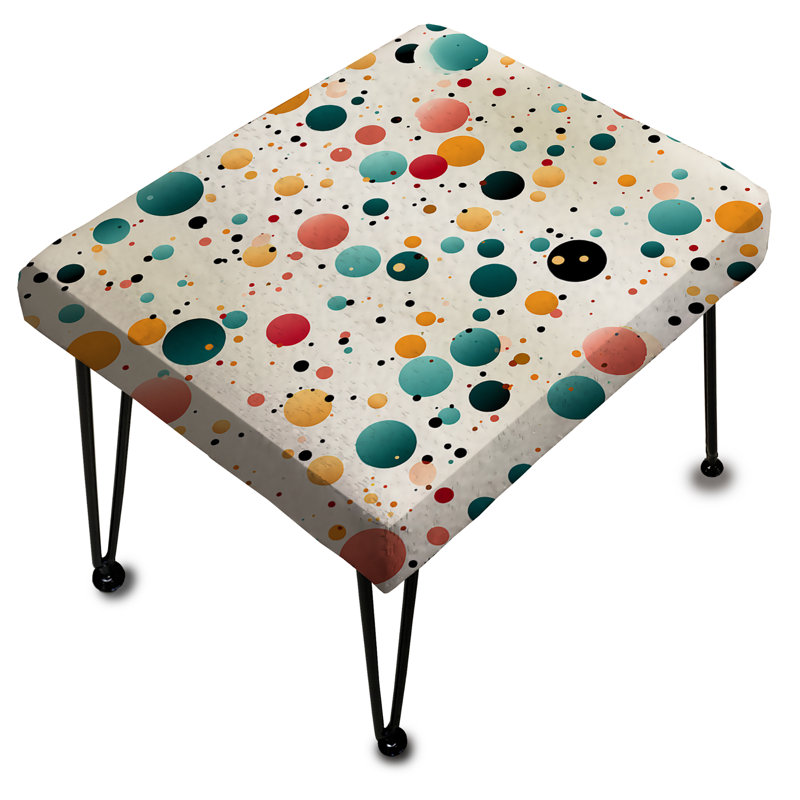 Delight Polka Dots Pattern - Polka Dots Rectangle Ottoman