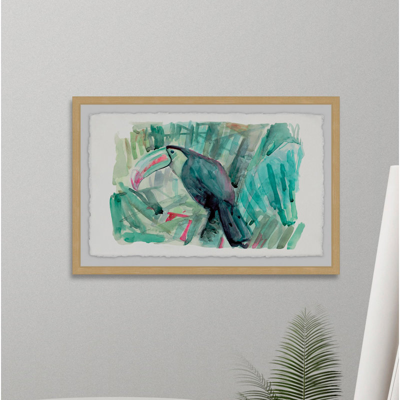 Tropical Toucan - Single Picture Frame Print, 41cm H x 61cm W 