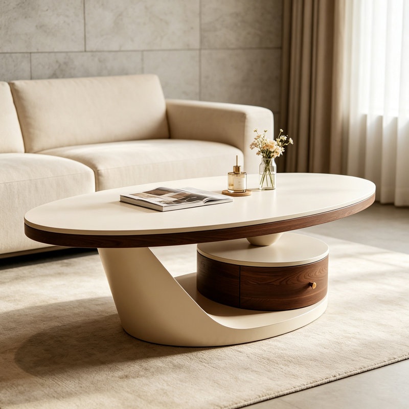 Luxury Slate Multi‑Storage Coffee Table