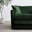 Salon - Chenille 2 avec 4 coussins, structure, coussins luxueux 2, tissu de bois rembourré stable, coin salon confortable
